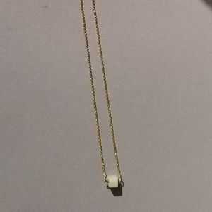 Amazonite Silver 18K Gold Dipped Necklace